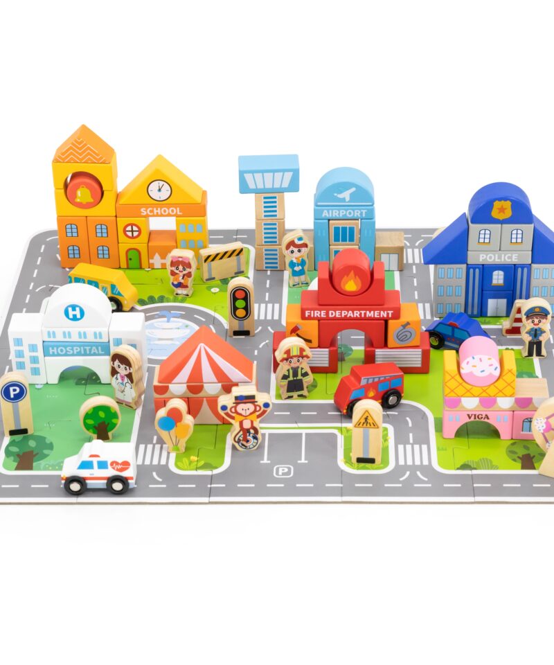 Klotsikomplekt lastele mängimiseks