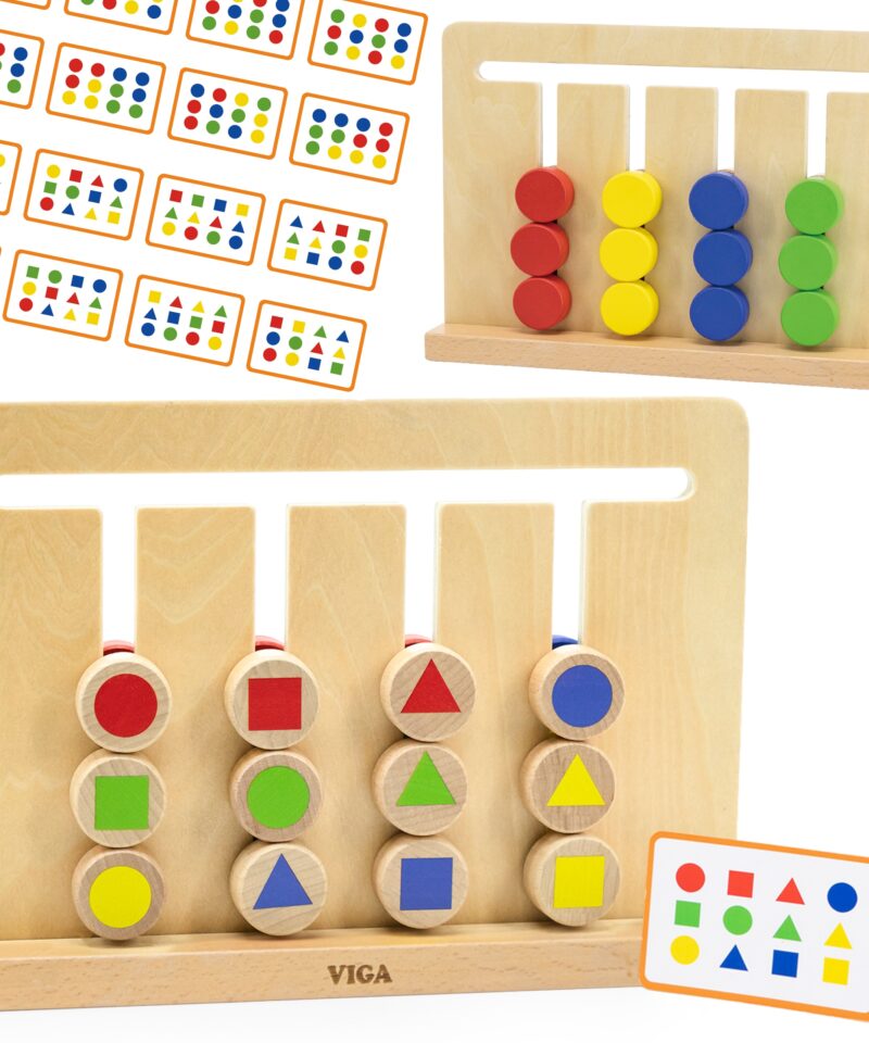 Laste loogikamäng värvide ja kujunditega