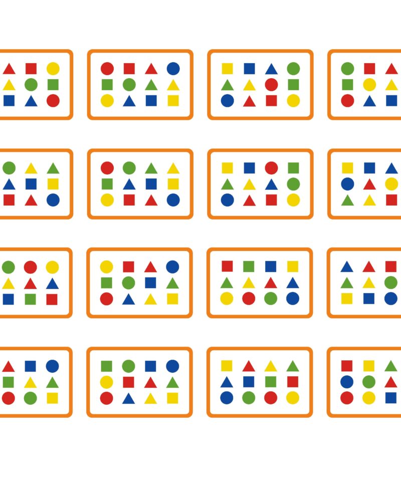 Värvilised klotsid ja kaardid