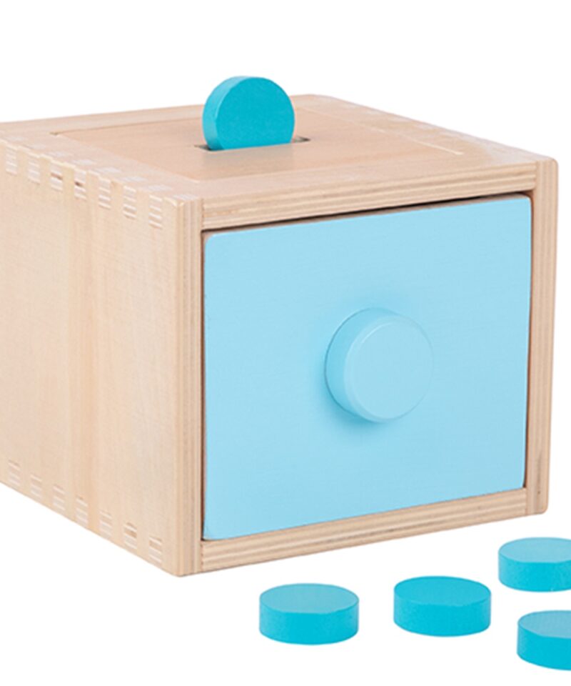 Montessori õppekarp koos praktilise sahtliga