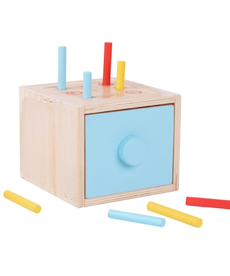 Montessori õppekarp koos praktilise sahtliga