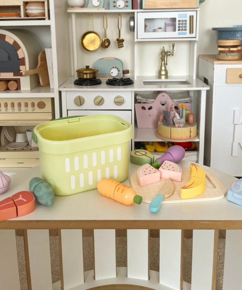 Puidust toidukomplekt väikestele kokkadele