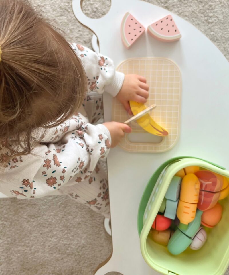 Puidust toidukomplekt väikestele kokkadele