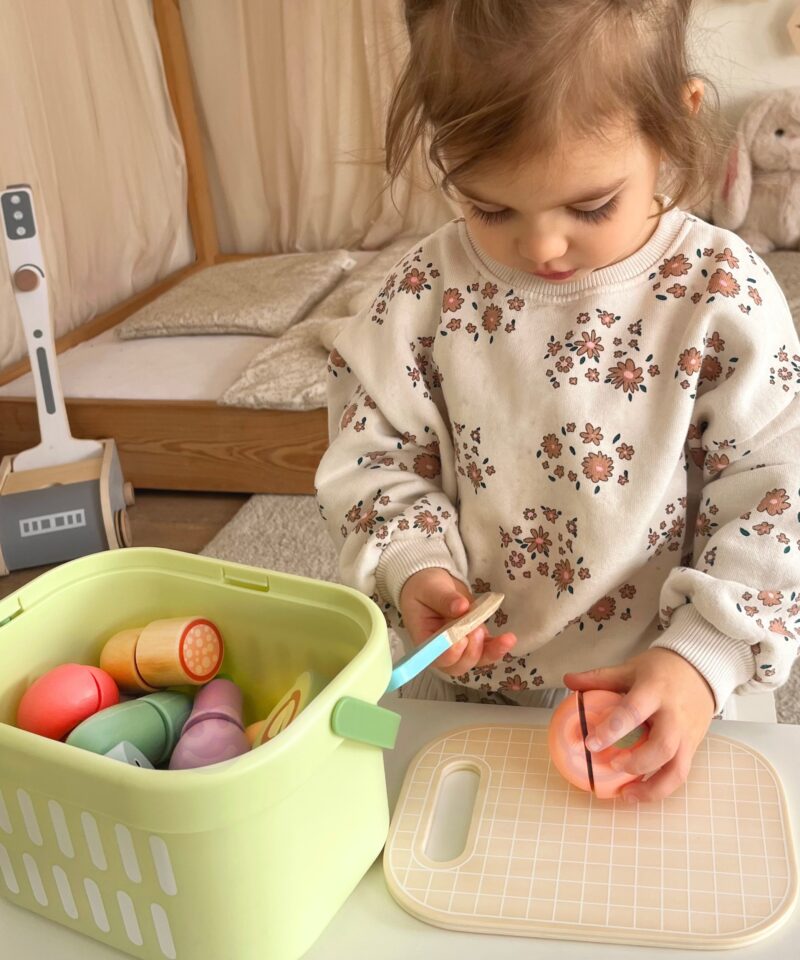 Puidust toidukomplekt väikestele kokkadele