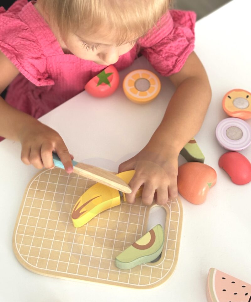 Puidust toidukomplekt väikestele kokkadele