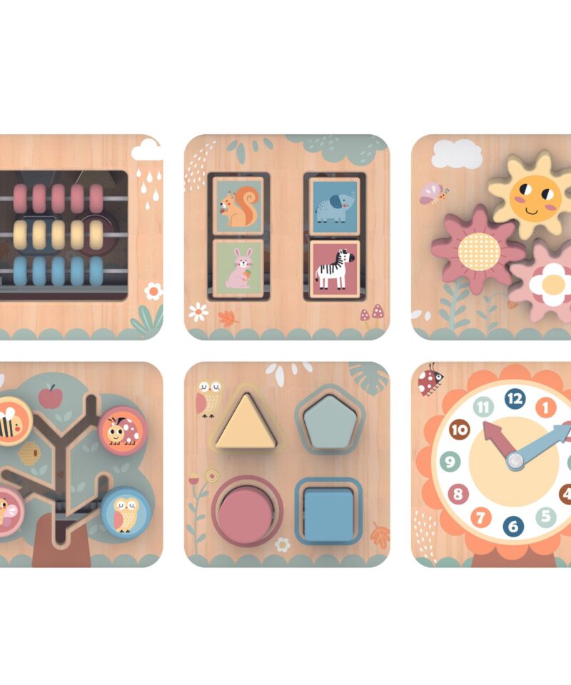 Kompaktne kuusnurkne mängukeskus