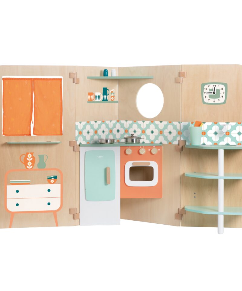 Kokkupandav mängumaja köögiga