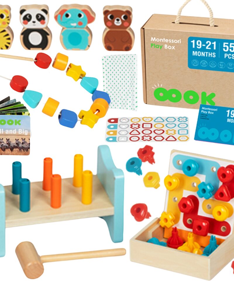 Mitmekülgne Montessori mängukomplekt lastele