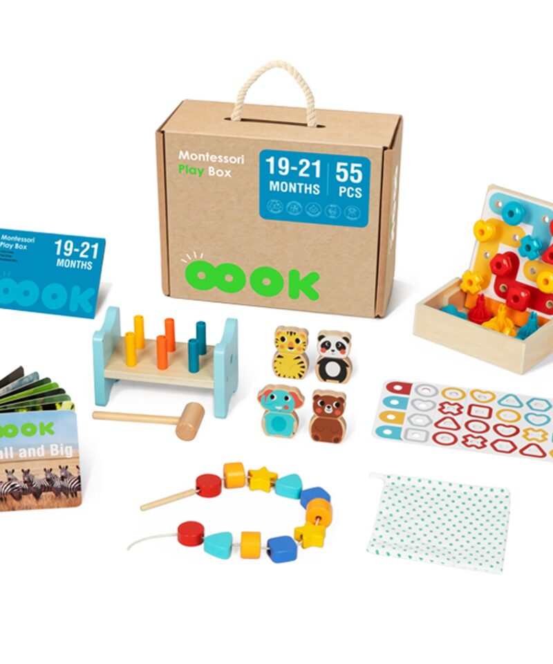 Lastele mõeldud Montessori mängukomplekt