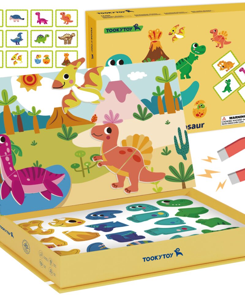 Magnetiline Dino Puzzle Karp mängimiseks