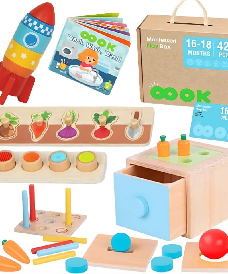 Montessori mängukomplekt lastele arendamiseks