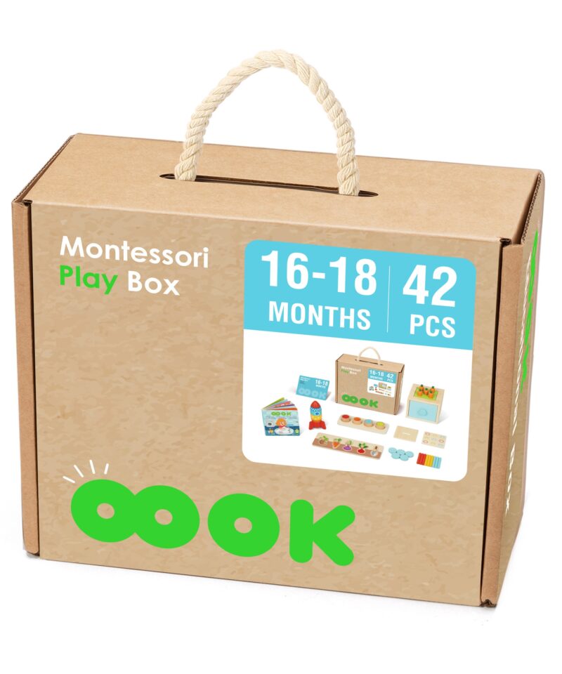 Montessori mängukomplekt koos praktilise hoiukastiga
