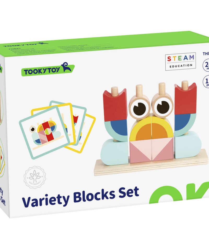 Pastelsetes toonides klotsikomplekt