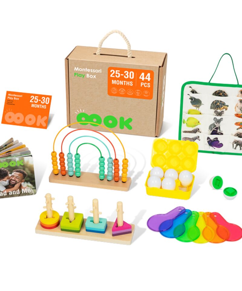 Mitmekülgne Montessori Arenduskast lastele mängimiseks