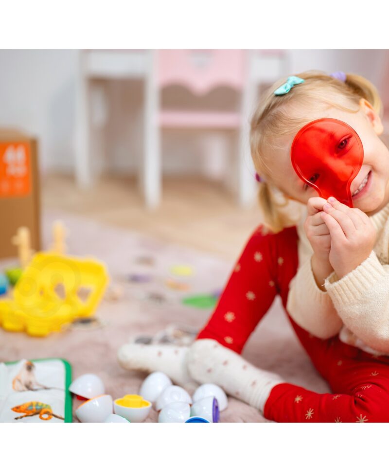 Montessori kast erinevate kujundite ja värvide õppimiseks