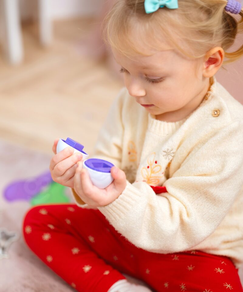 Montessori kast erinevate kujundite ja värvide õppimiseks