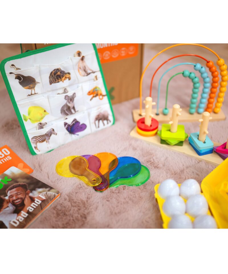 Montessori kast erinevate kujundite ja värvide õppimiseks