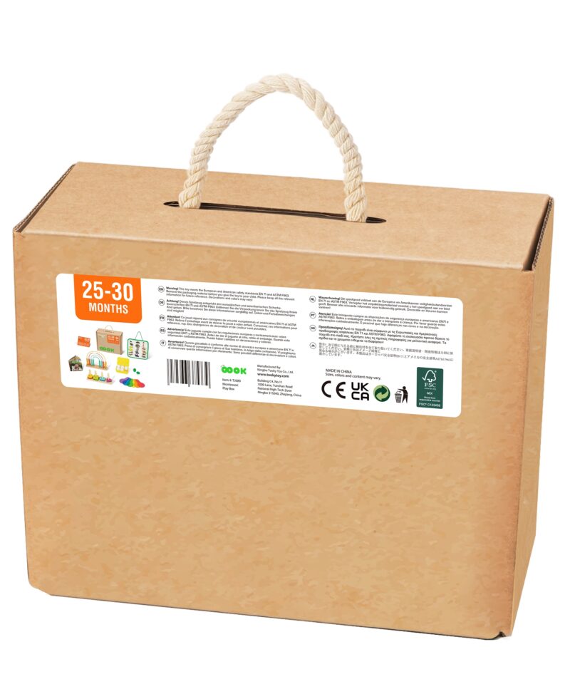 Montessori kast erinevate kujundite ja värvide õppimiseks