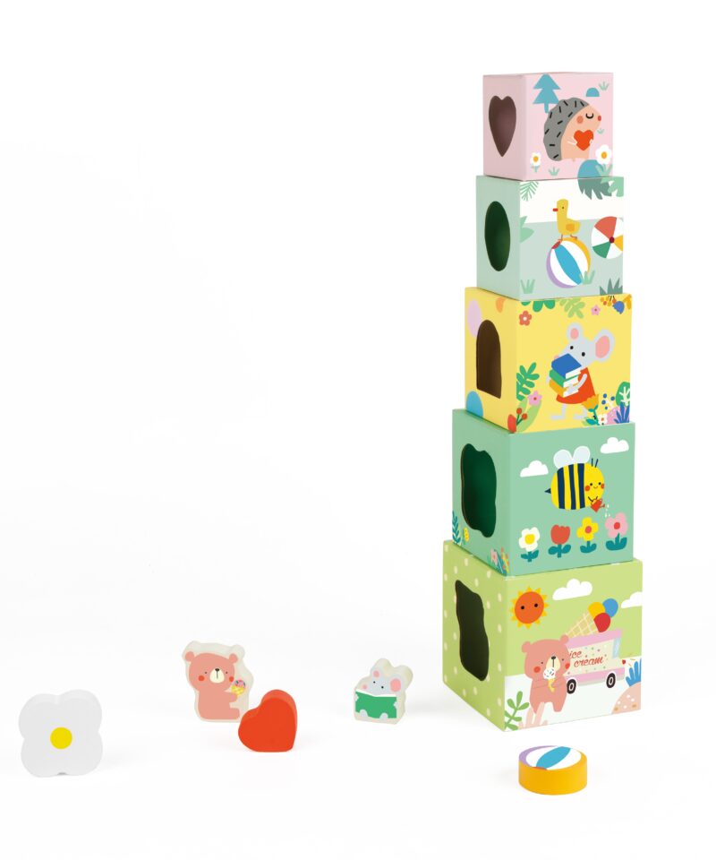 Värvilised klotsid metsateemaga