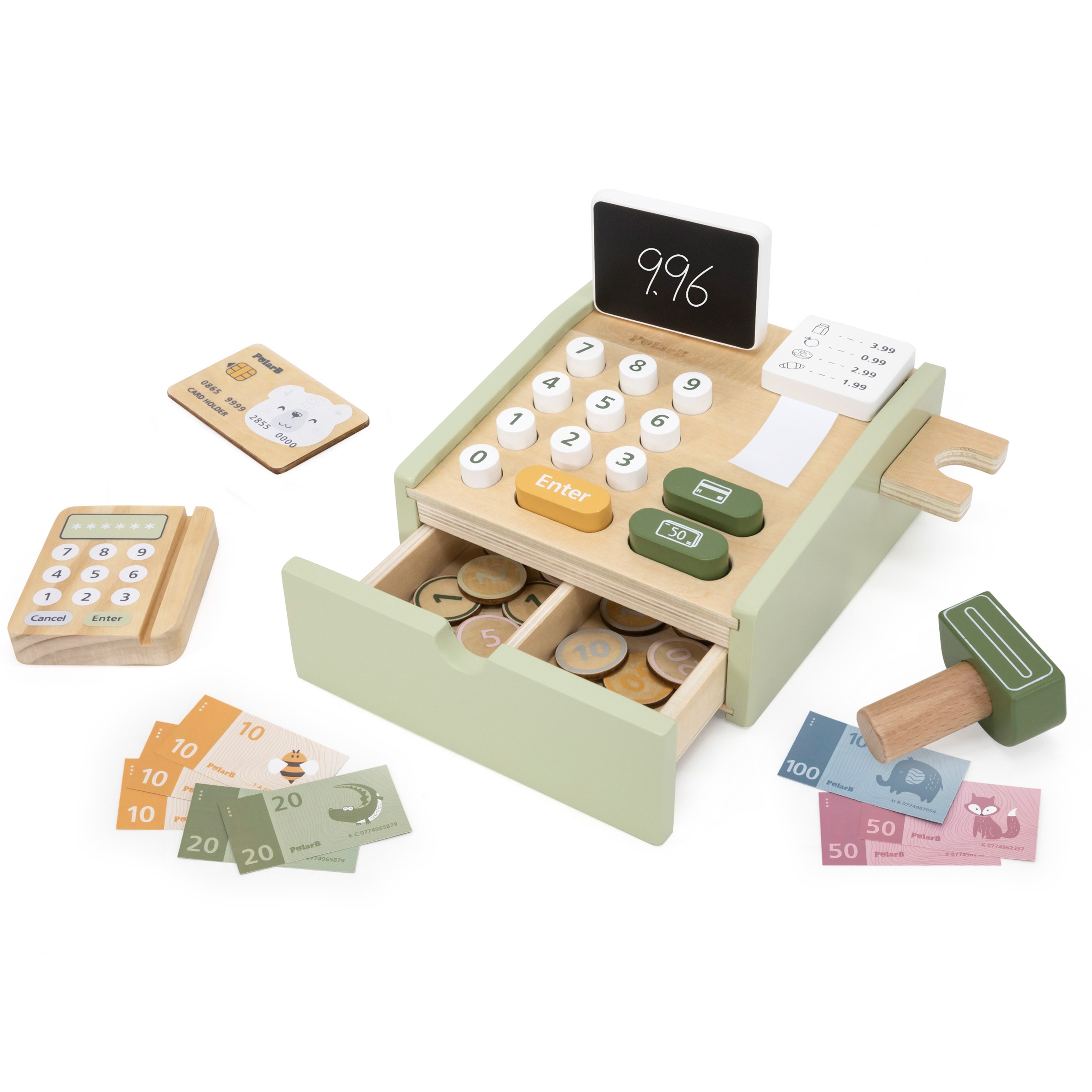 Kassa ekraan ja kriiditahvel