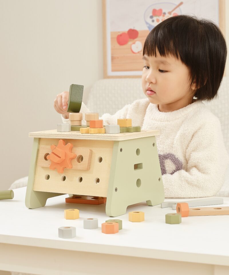 Laste tööriistakomplekti puidust osad