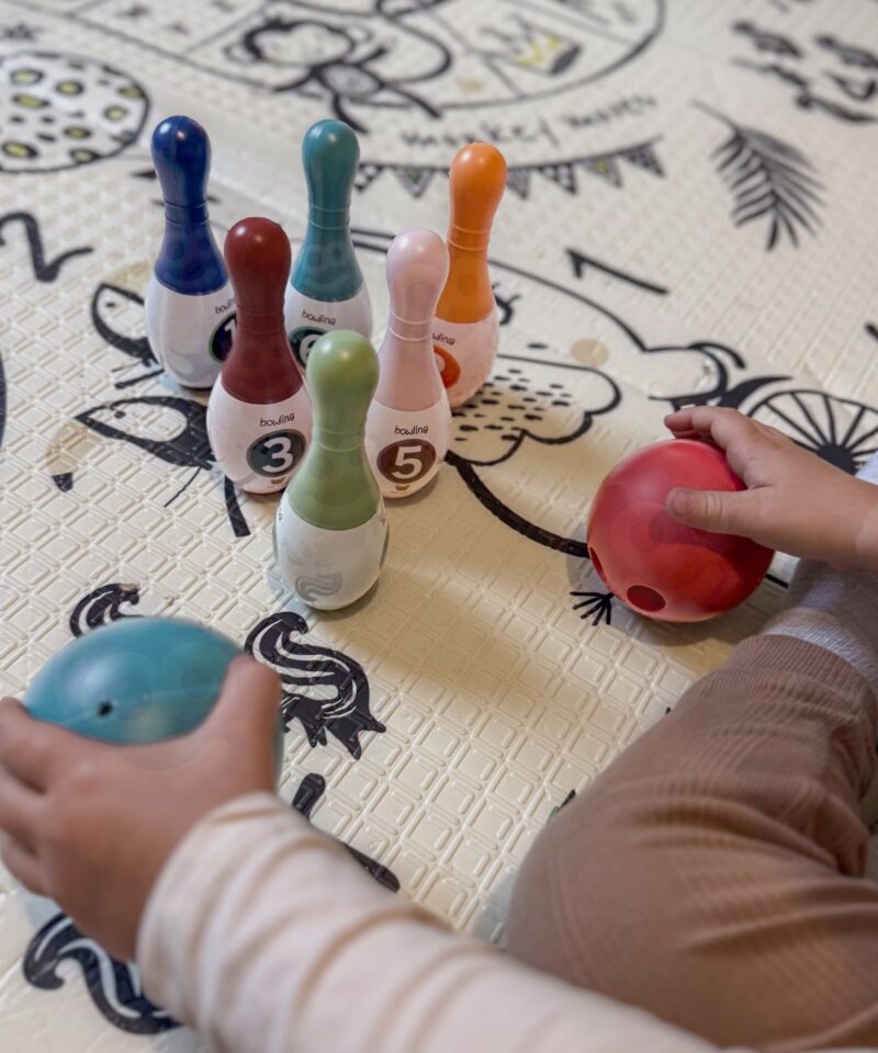 Värvikas bowlingukomplekt koduseks kasutamiseks