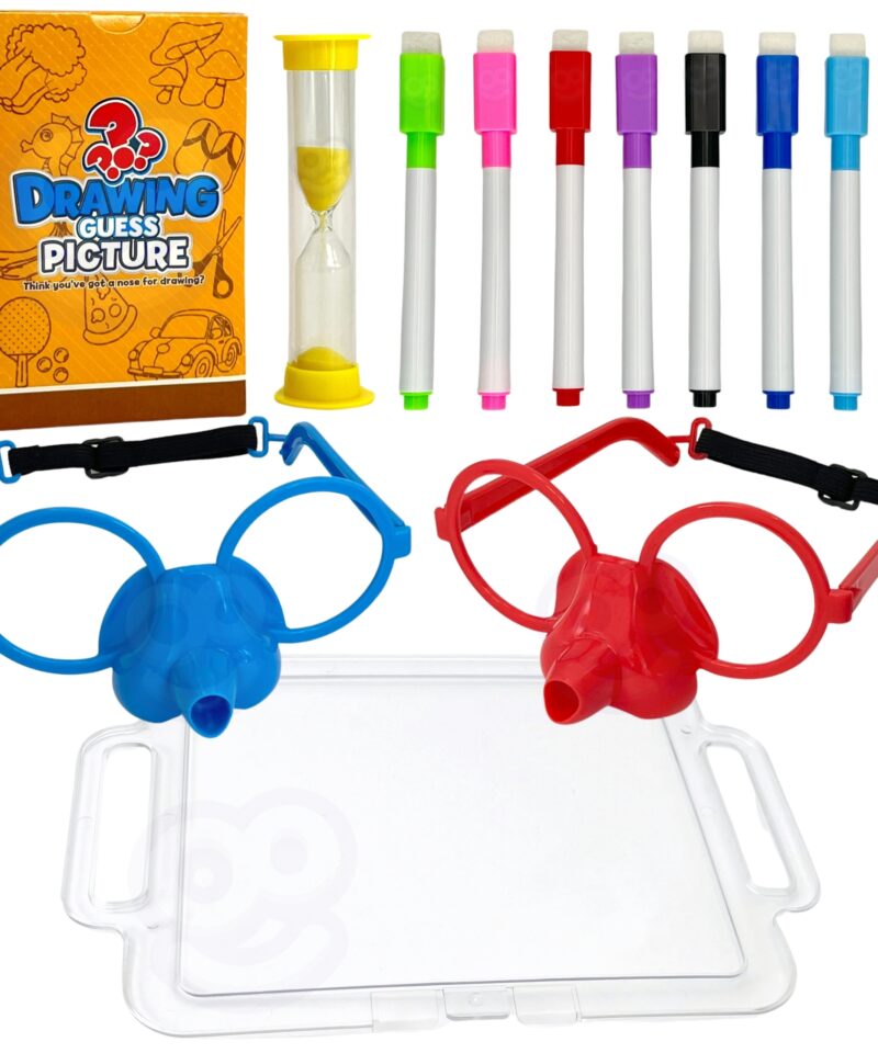 Joonistamistahvel ja liivakell mängu jaoks