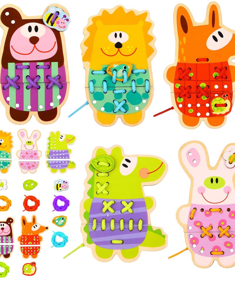 Hariv puidust nöörimismäng komplekt