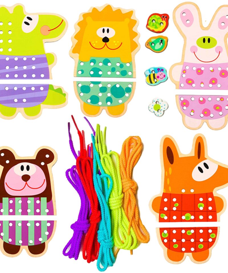 Hariv puidust nöörimismäng komplekt