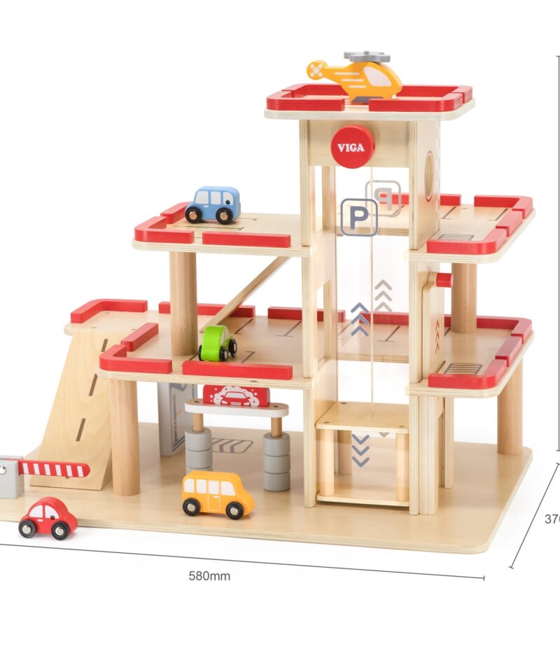 Laste parkimiskeskus realistlike detailidega