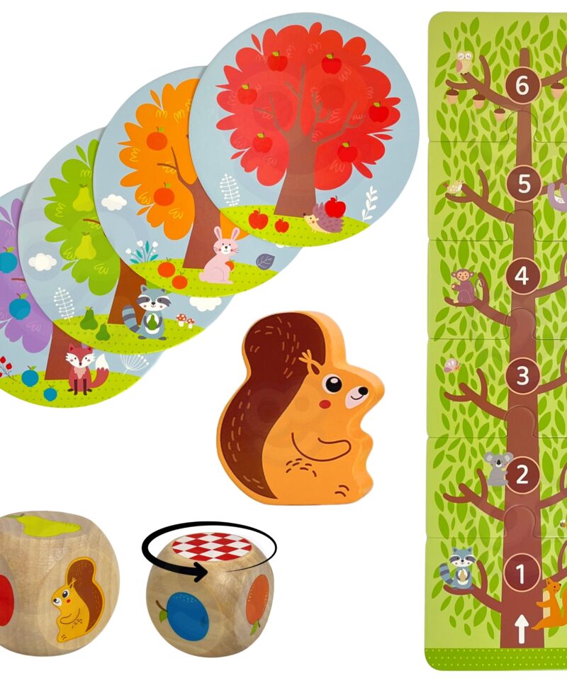 Puidust täring viljaaia mängus