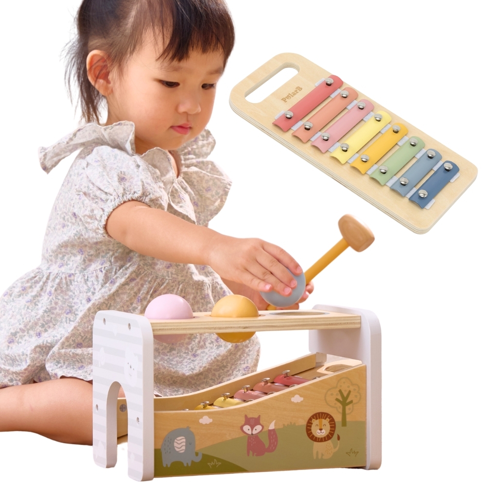 Puidust muusikamängu komplekt lastele