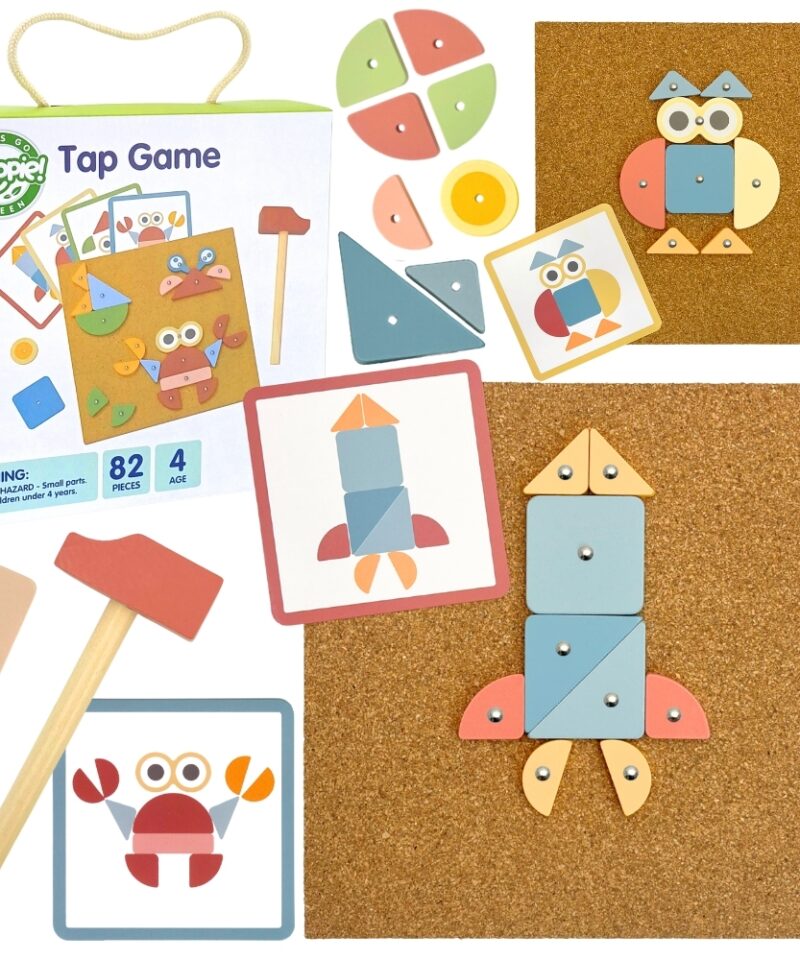 Laste puidust haamrimäng komplekt