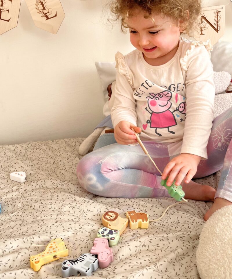 Pastelsetes toonides puidust loomad