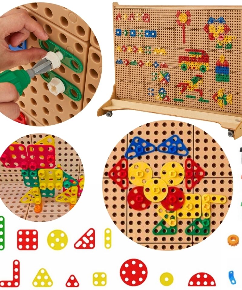 Geomeetriliste kujundite ehituskomplekt lastele