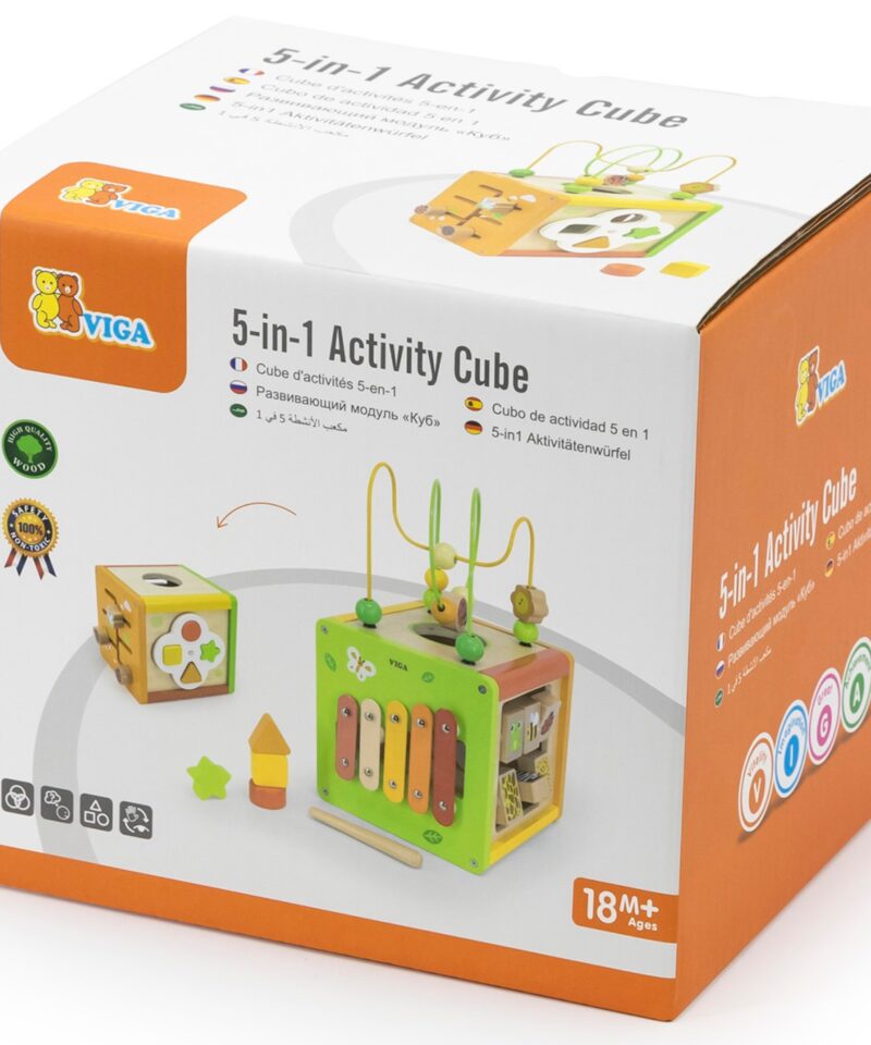 Lastele sobiv puidust õppimiskuubik