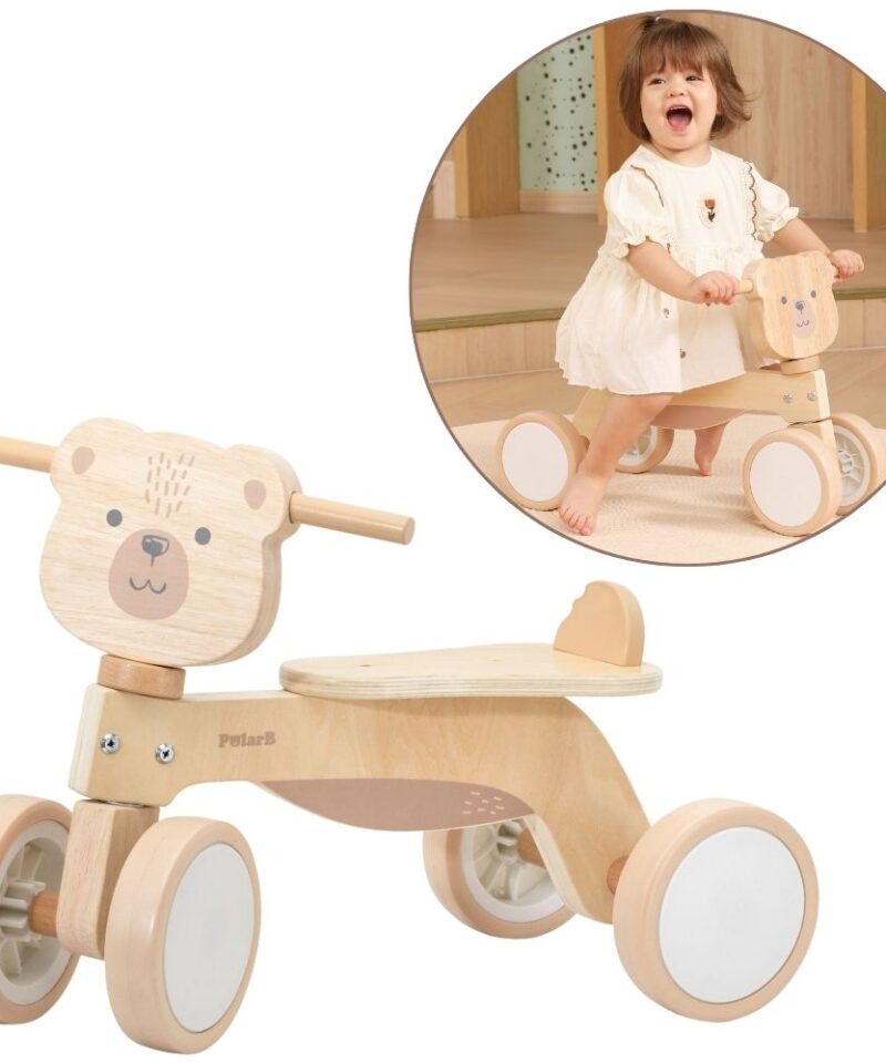 Kolmerattaline puidust sõiduk lastele