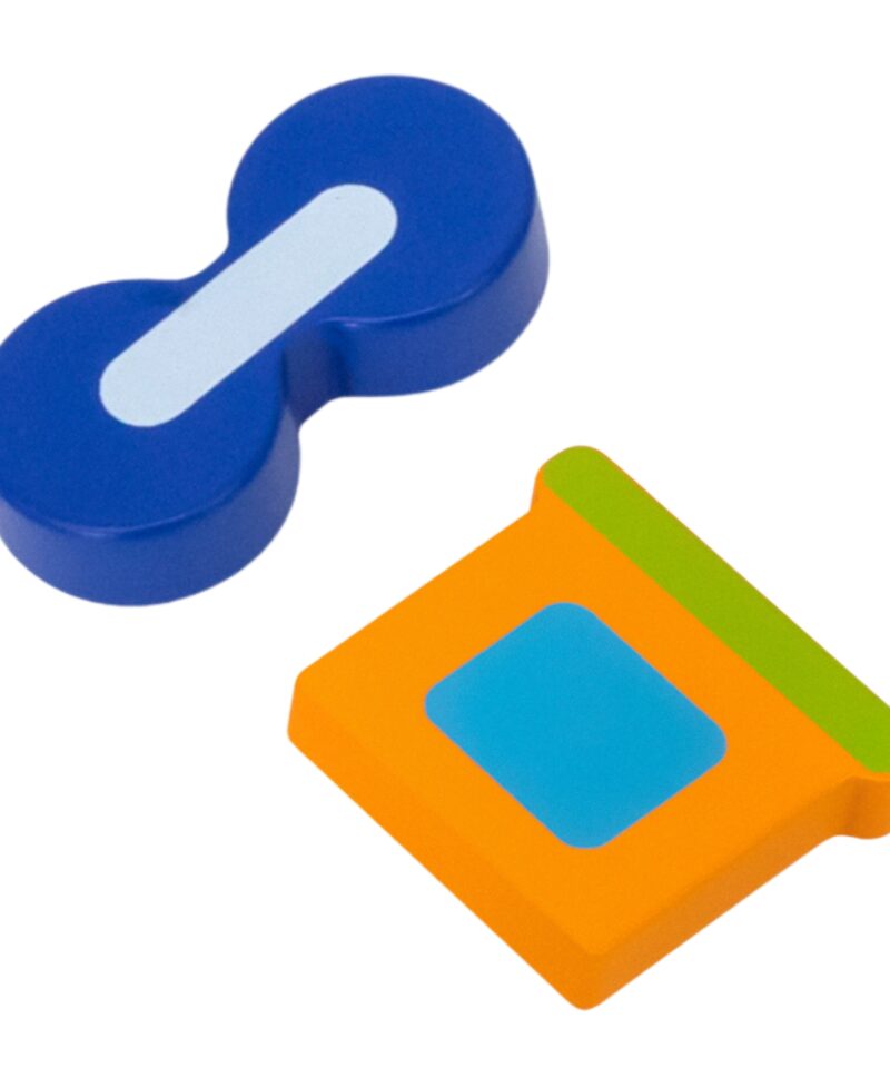 Erksavärviline puidust pusle