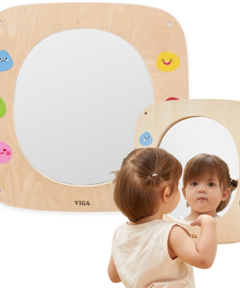 Puidust tahvel emotsioonidega lastele