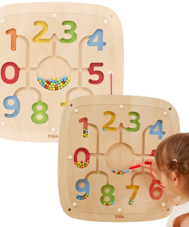 Interaktiivne puidust õppimistahvel lastele