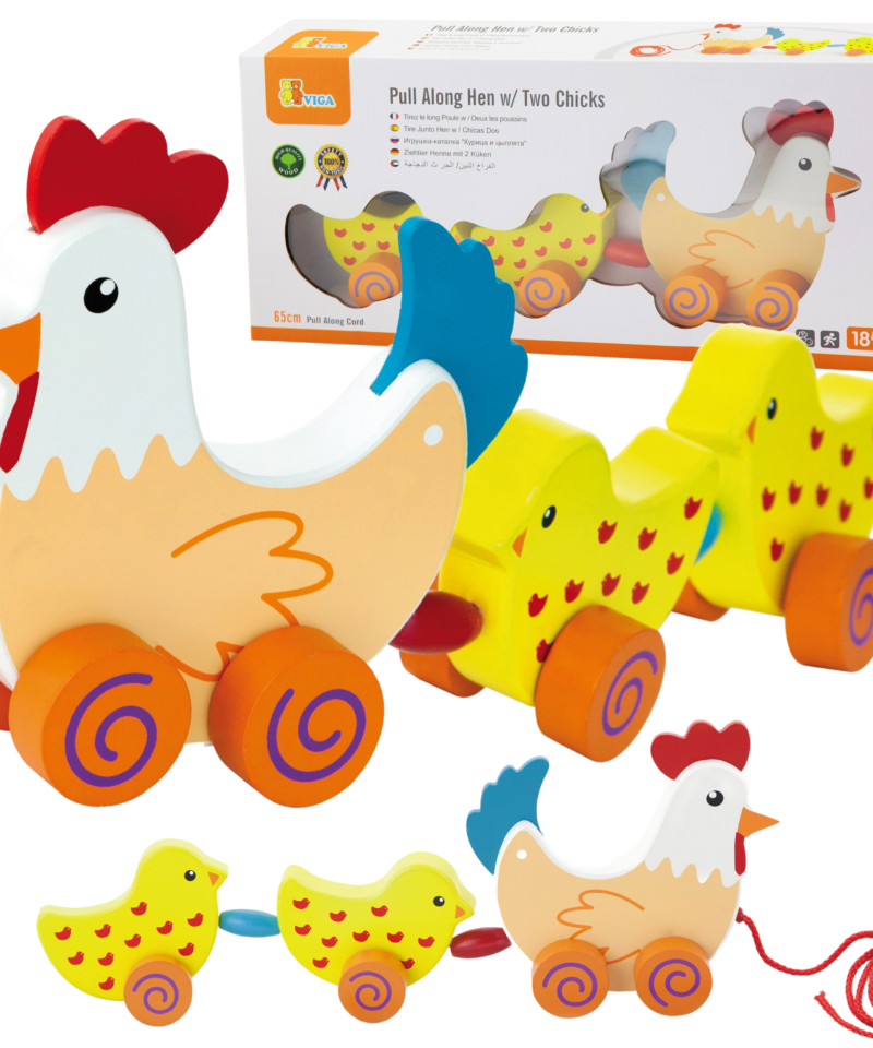 Lõbus puidust mängukomplekt lastele