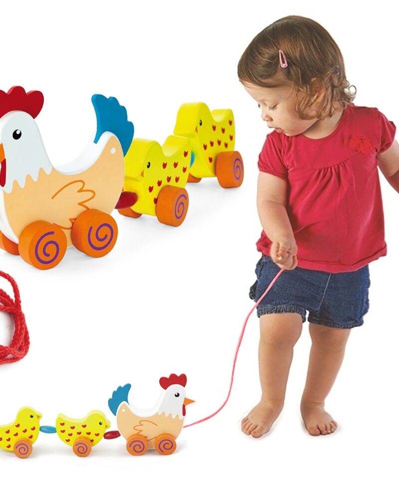 Tõmmatav kana ja tibud