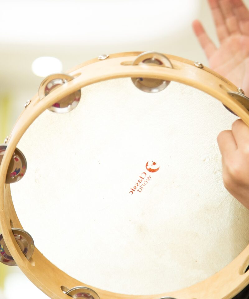 Laste puidust tamburiin muusikaõppeks