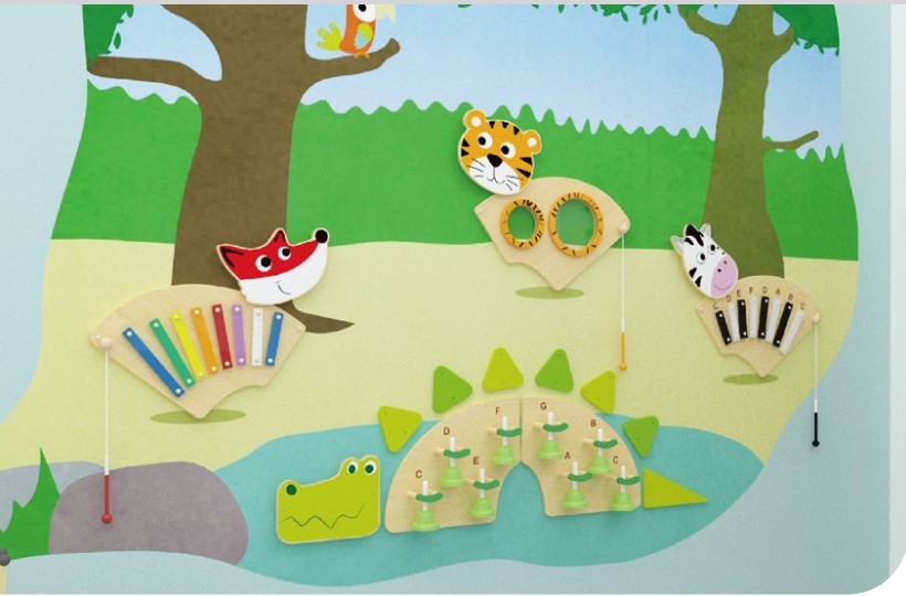 Kvaliteetne muusikaline seinalaud lastele