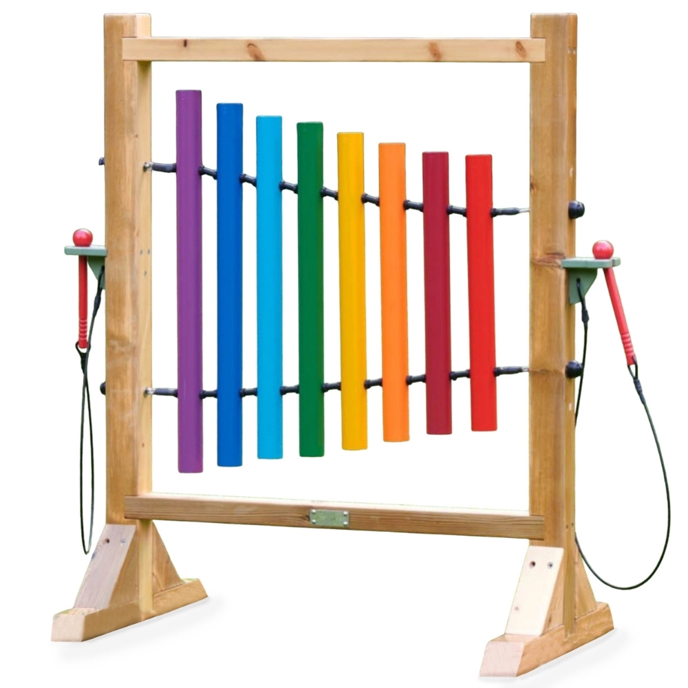 Värvilised muusikakellad lastele mänguväljakul