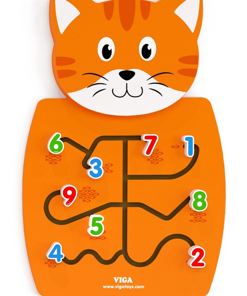 Puidust manipuleerimislaud lastele