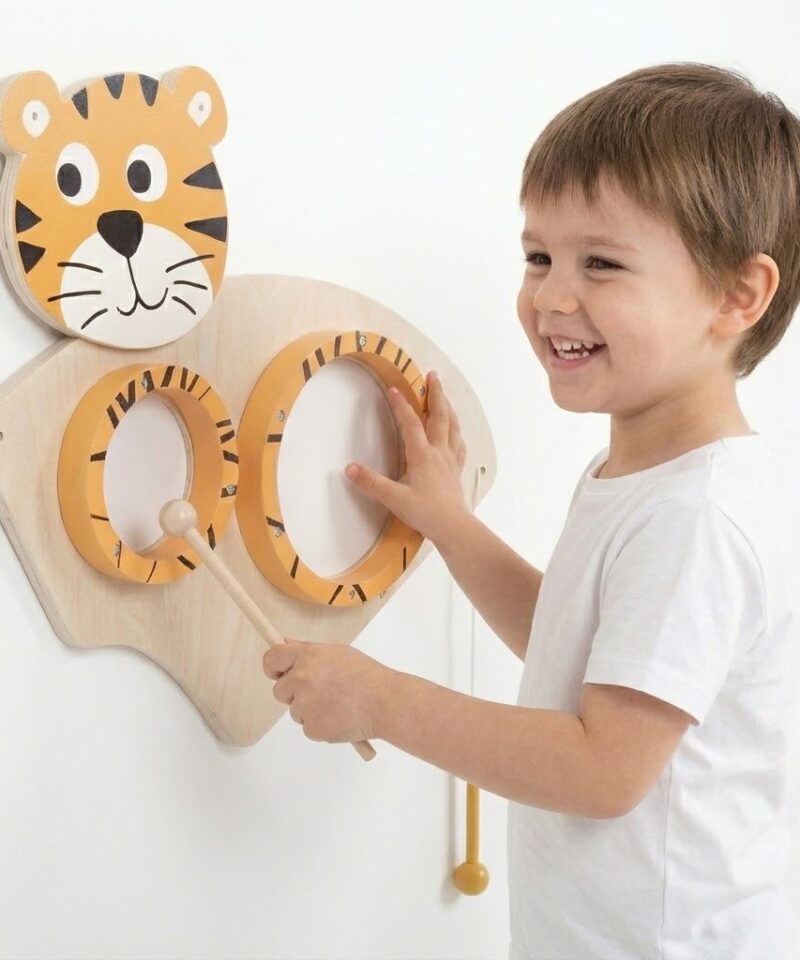 Lõbus muusikatahvli komplekt lastele seinal