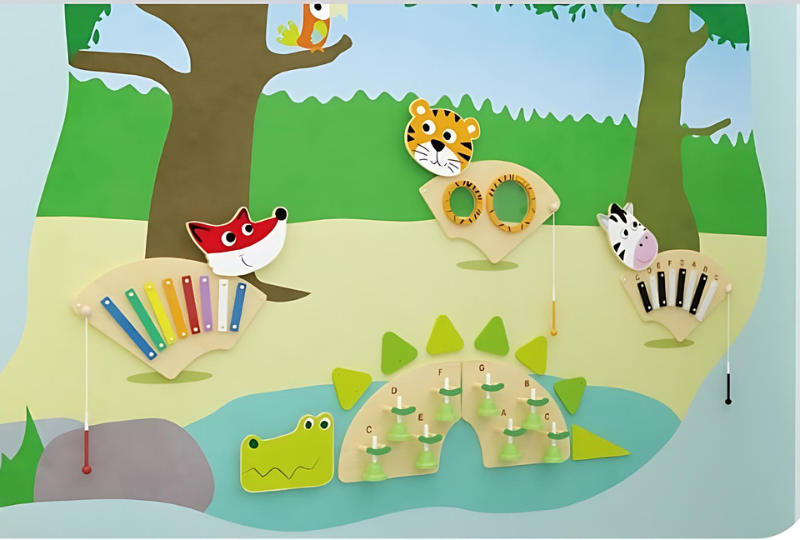 Laste muusikatahvli komplekt mängimiseks