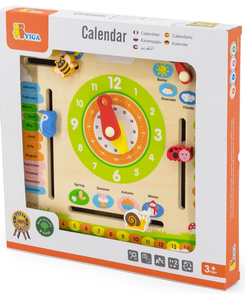 Värviline kalender lastetoa sisustusse