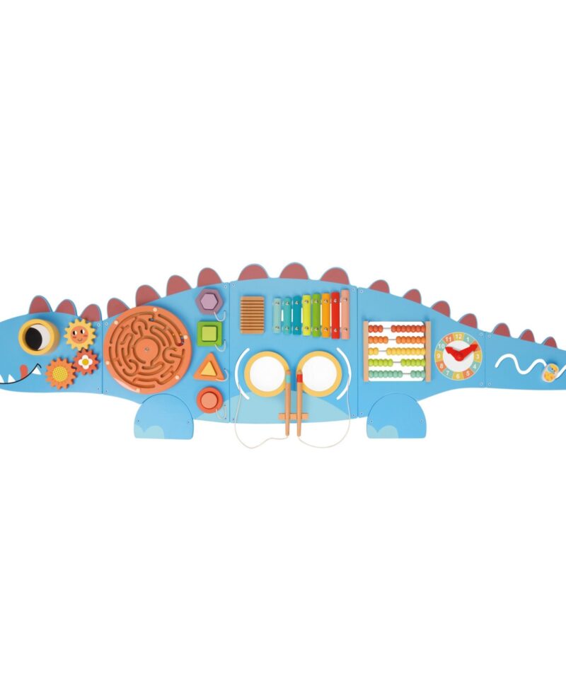 Hariv puidust tahvel dinosauruse kujul